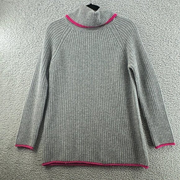 Bartolini Italian Wool/Cashmere Blend Ribbed Turtleneck Sweater Size Medium - Picture 1 of 10